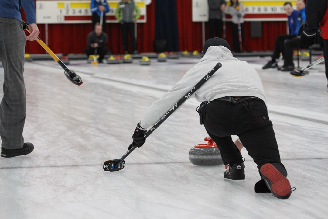 person curling