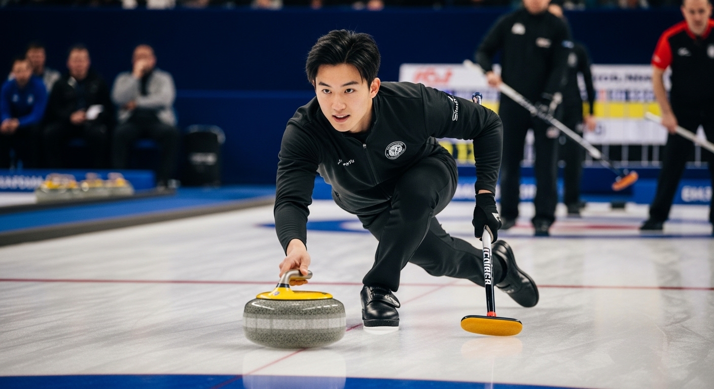 person curling