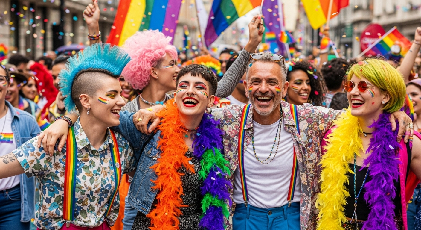 young people partying