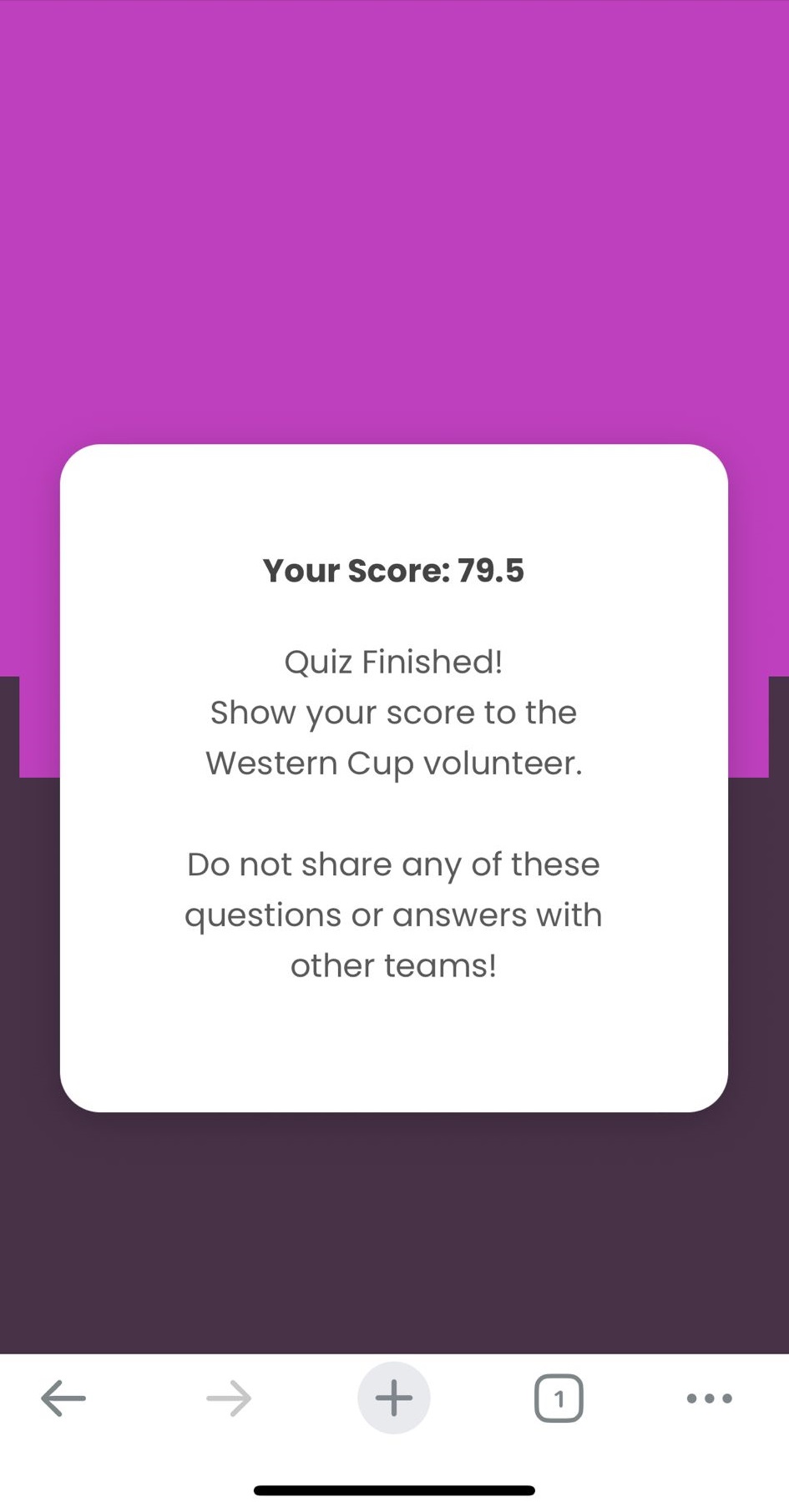 quiz screenshot